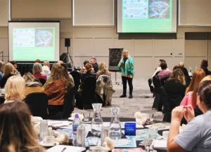 Dr Karen Treisman presenting at a training workshop